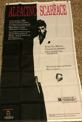 new VERTICAL ALPACINO SCARFACE MOVIE 3x5ft FLAG superior quality US seller