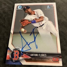 2018 Bowman Chrome 1st Bowman Antoni Flores Auto Boston Red Sox