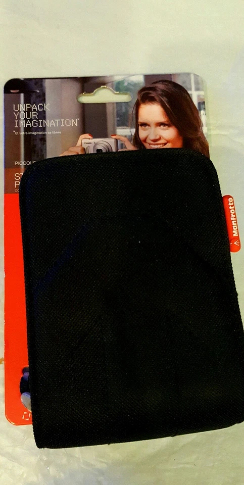 NEW Manfrotto Zipper Two Shade Point and Shoot Camera Case Bag Heavy Duty Black  - Image 4 of 4