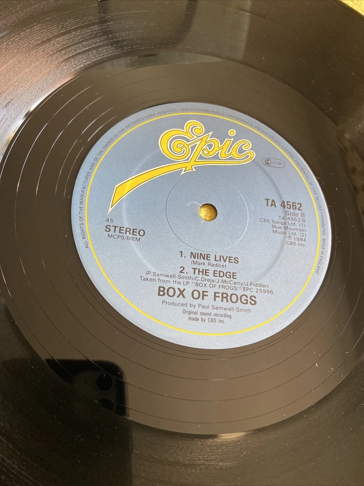Box Of Frogs -12" Ep “Back Where I Started” 1984 UK Single/J.Beck/Gallagher/more Foto 4 de 4