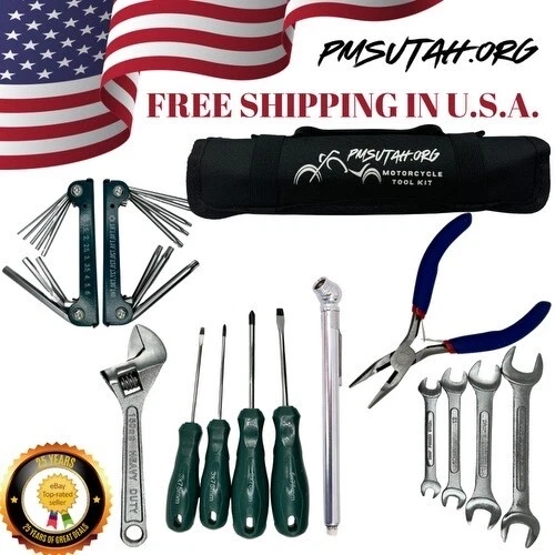 Kit de herramientas enrollables Kawasaki 305 400 440 454 550 650 700 LTD ER-6 GPZ550 GPZ 750 bolsa Foto 2 de 4