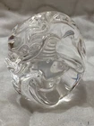 Signed Steuben Crystal Art Glass Dragon Hand Cooler, Paperweight Figurine