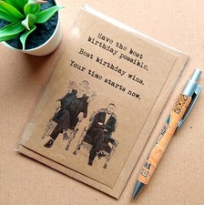 Funny Taskmaster Birthday card - greg davies and alex horne