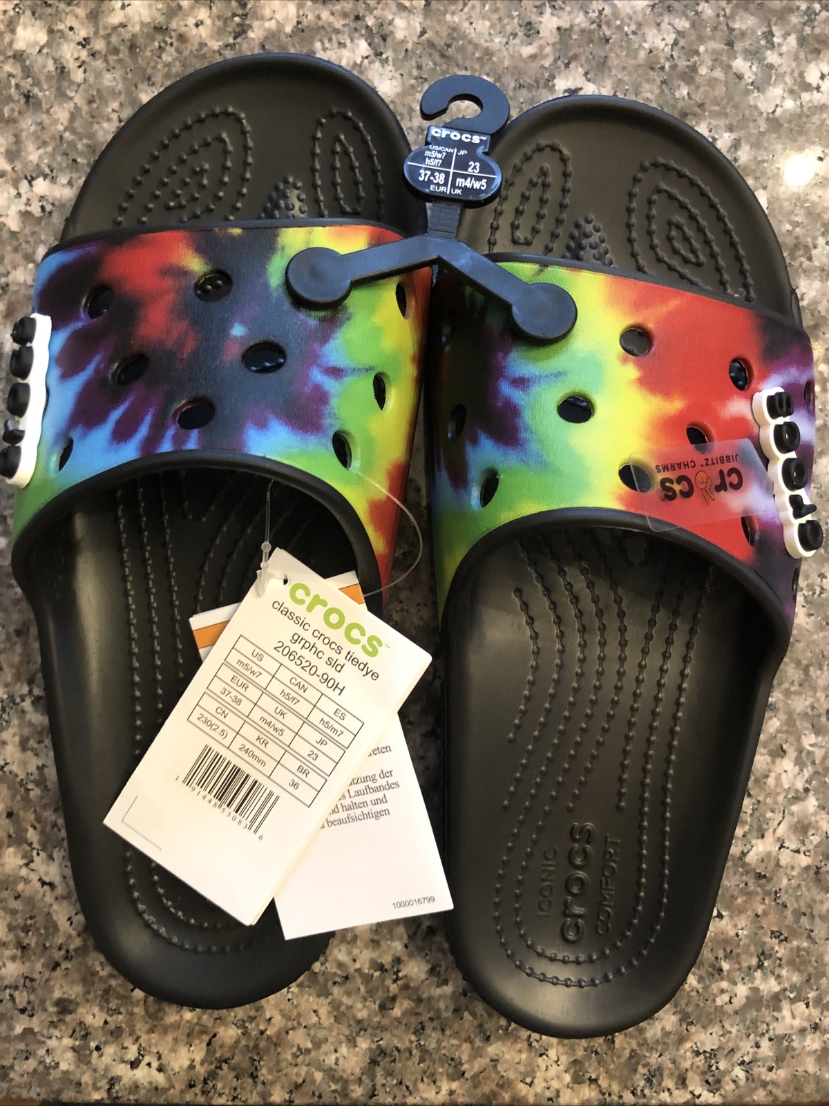 Crocs - Classic Crocs Tie-Dye Graphic Slide