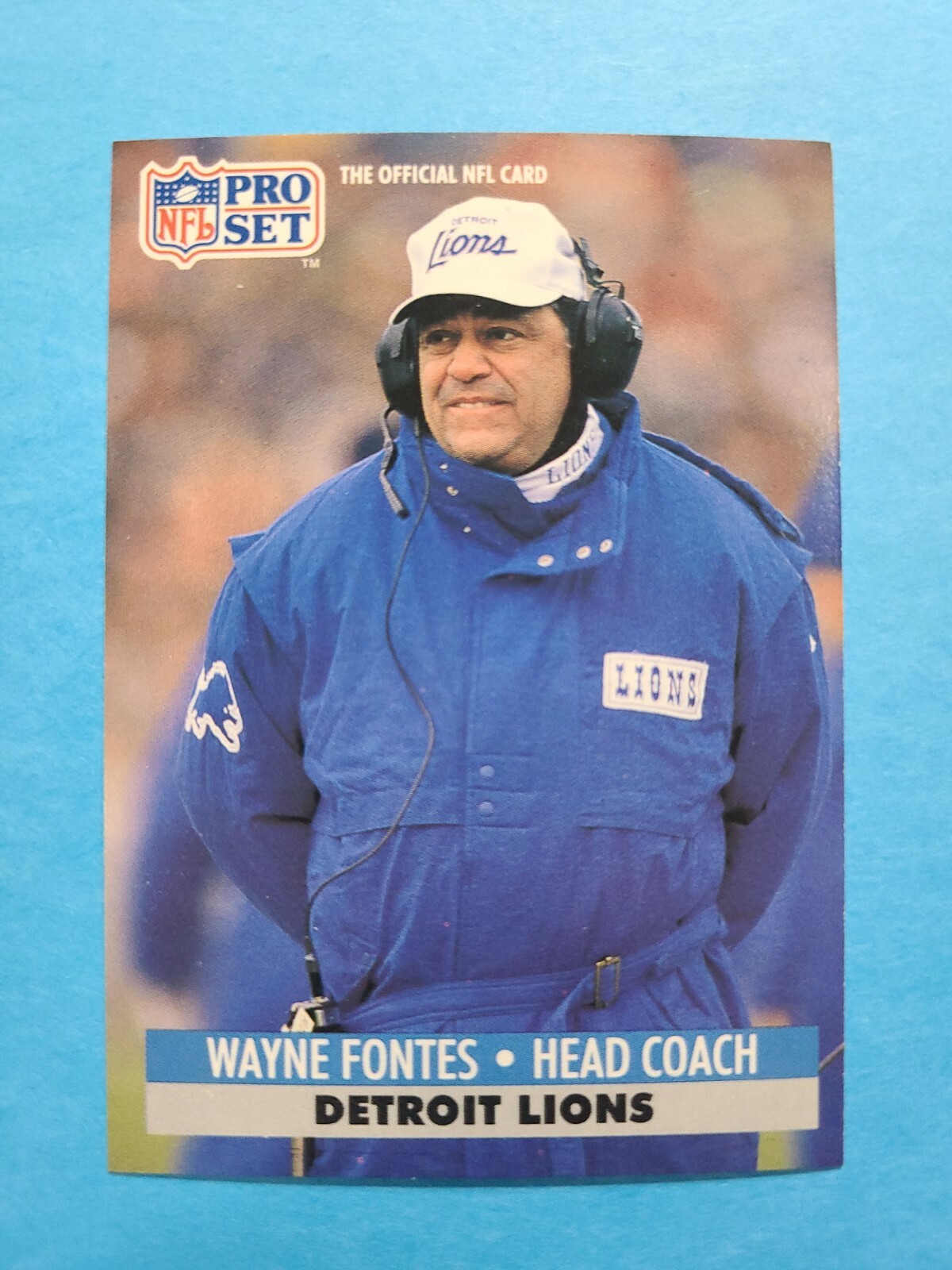 WAYNE FONTES 1991 PRO SET FOOTBALL CARD # 153 E9742