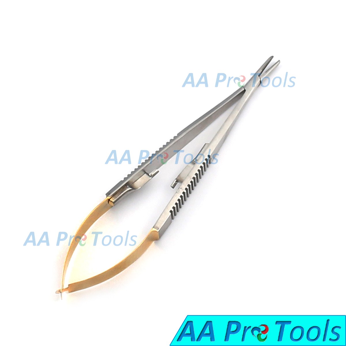 Pince Castroviejo Courbe - Set De 5 Pinces Chirurgicales Dentaires En Inox - Neuf