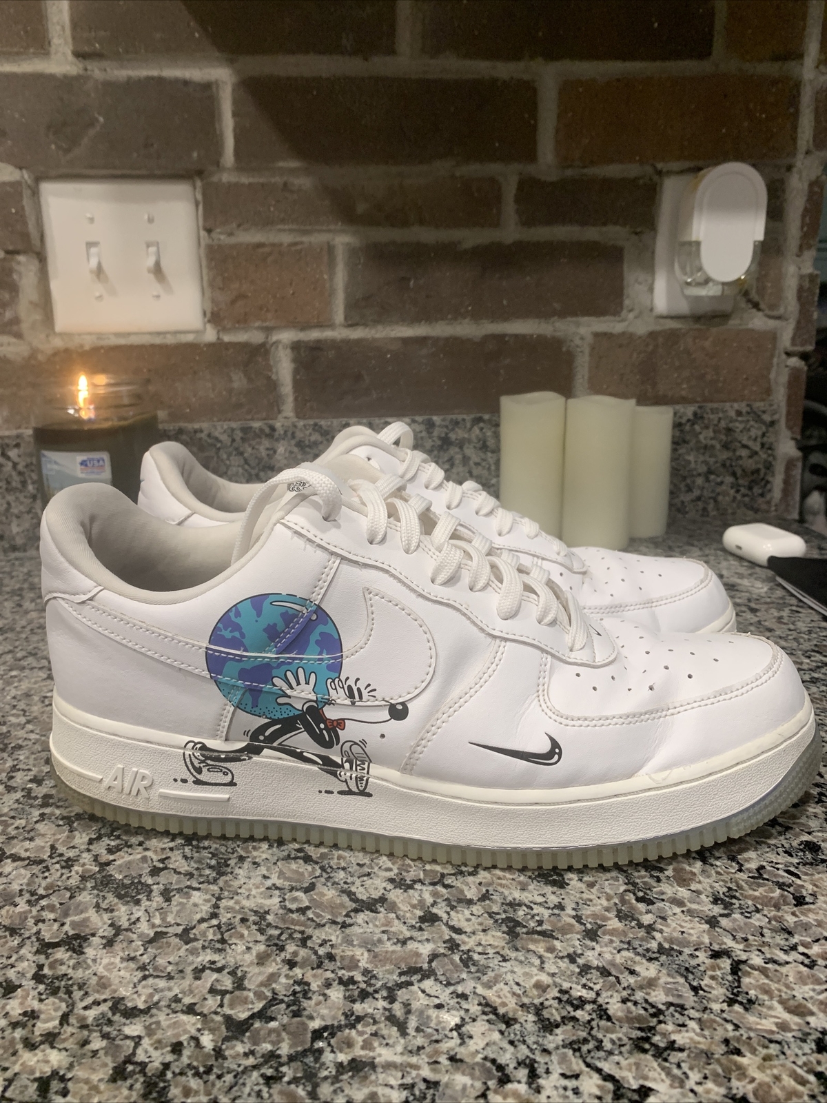 Size 12 - Nike Air Force 1 Low Flyleather QS x Steven Harrington Earth Day  2019 for sale online | eBay