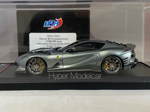 BBR models 1/43 Ferrari 812 Competición 2021 Gris-Plata Stripes BBRC259A1 - Imagen 2 de 4