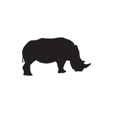Rhinoceros Rhino - Vinyl Decal Sticker - Multiple Colors  Sizes - ebn2805