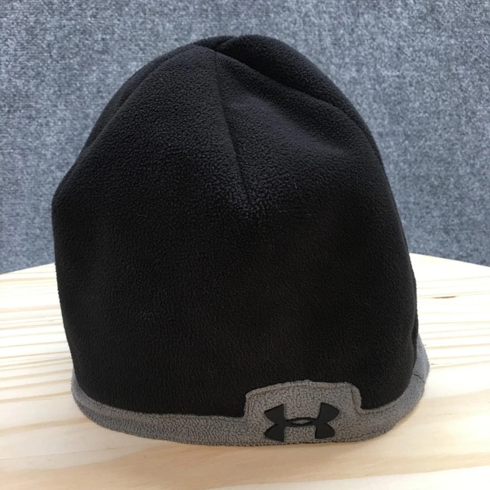 Зимняя шапка-бини Under Armour молодежная черная большая регулируемая из флиса полиэстера - Изображение 2 из 4