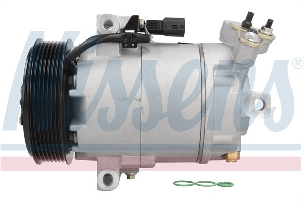 Nissens 890015 Compressor, Air Conditioning For Nissan Renault-image