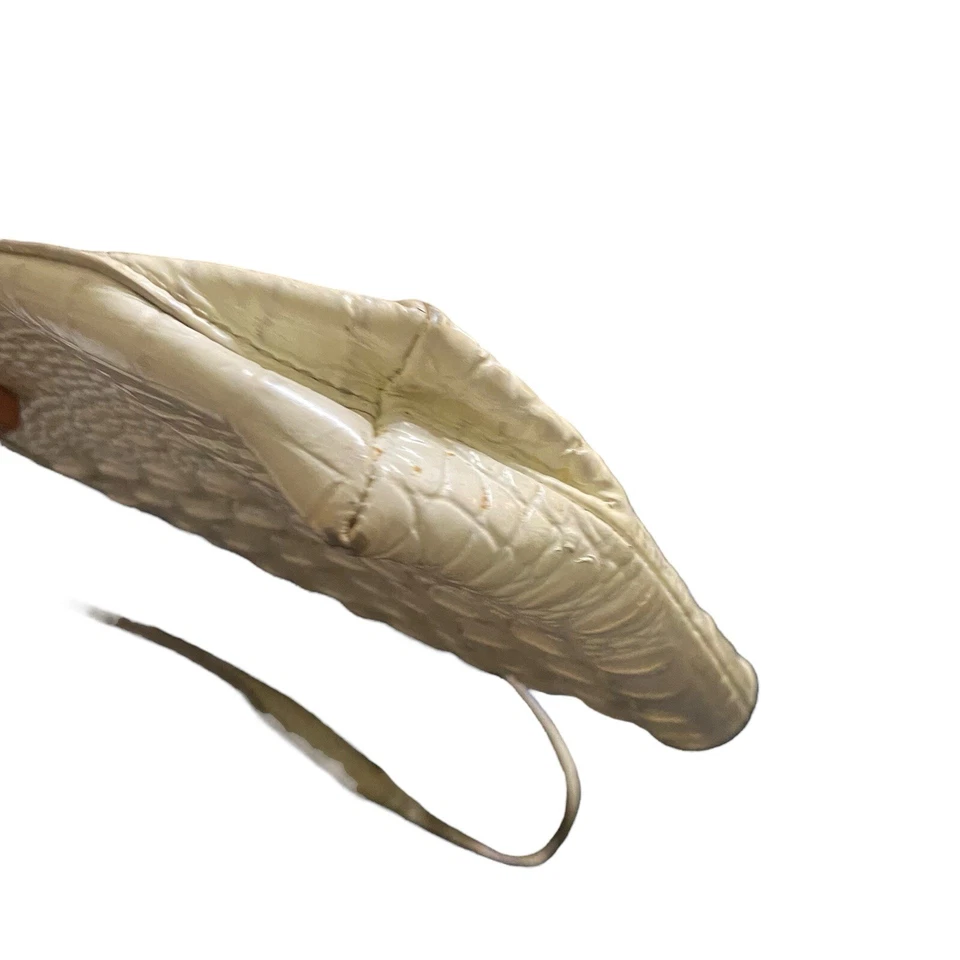 Brahmin Noelle Серебряная береза Мельбурн наплечная сумка кремовый серый золото металлический наконечник - Изображение 2 из 4