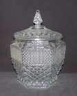 Anchor Hocking Glass Co. WEXFORD Crystal Large Cookie Jar with Cover