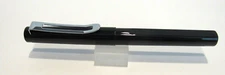 TERZETTI SAFARI BLACK ROLLERBALL PEN+ POUCH+ 2 SPARE REFILLS METAL BODY