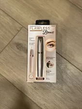 New * Finishing Touch Flawless Brow Hair Remover 18K Gold Plated *Built in Light