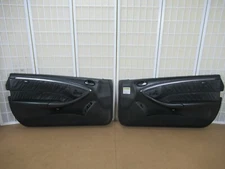 03-09 Mercedes W209 CLK CLK55 AMG BLACK Interior Door Panel w/ Carbon Trim SET 