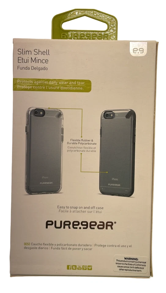 PureGear Slim Shell Case for iPhone 6/6s, Clear - Image 4 of 4