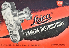 Vintage Leica Camera Instructions Manual   E. Leitz, Inc., New York