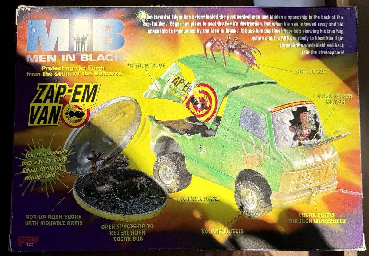 Vintage 1997 Galoob MIB Men in Black Zap-em Van Vehicle Toy T2405 