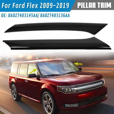 For Ford Flex 2009-2019 Windshield A Pillar Outer Molding Trim ABS Left+Right