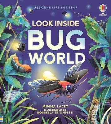 Look Inside Bug World - Board book, by Lacey Minna - New h