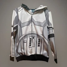 Authentic Star Wars Kids XL Full Over-the-Head Zip-Up Stormtroopers Hoodie