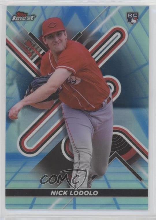 2022 Topps Finest Blue/Aqua Vapor Refractor 97/250 Nick Lodolo #60 1o3