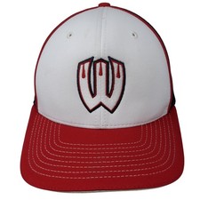 W Logo Fitted Trucker Hat Multi Small Embroidered Mesh Back 6 Panel Richardson