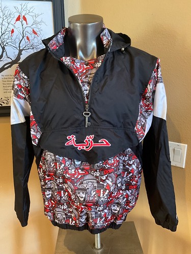 Originial Palestinian Pali Roots Hurriya Hooded Jacket Women XL Convertible
