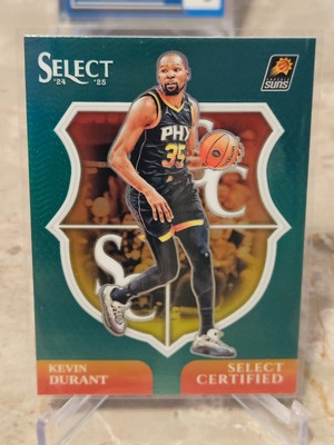 Kevin Durant Green Prizm Select Certified 2024-25 Panini Select