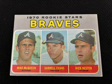 DARRELL EVANS ROOKIE TOPPS 1970 HIGH #621 ATLANTA BRAVES BASEBALL CARD. rookie card picture