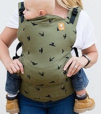 Baby Tula Baby Carrier Olive Green Soar Free to Grow Holds 7 lbs to 45 lbs