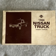 NISSAN 1986 OWNERS MANUAL TRUCK OWNER'S MANUAL