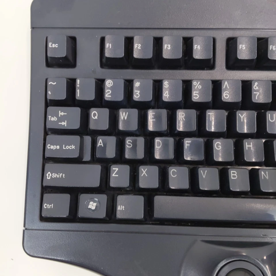 Key Tronic Trackball U2 Keyboard Wired Vintage PC Computer Peripheral As Is - Image 3 of 4