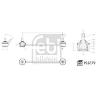 Febi Bilstein 192879 Stange/Strebe, Stabilisator