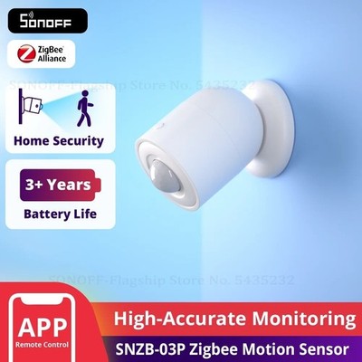 SONOFF SNZB-03P Zigbee Motion Detector Sensor 1-3 Packs,110° Smart Home Security