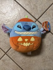 New Disney Stitch in Pumpkin Halloween Squishmallows 8 Plush Toy - Limited- NWT