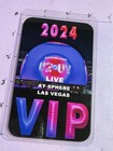 U2 Commemorative Live At The Sphere In Las Vegas Vip Backstage Pass & lanyard