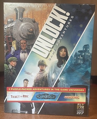 Space Cowboys UNLOCK! CoOp Card Games Pandemic Ticket To Ride Mysterium SEALED
