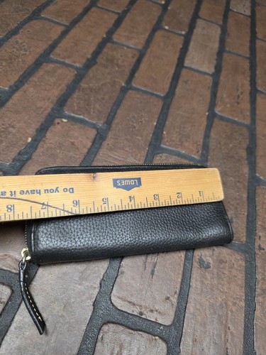 Dooney & Bourke Pebble Grain Large Zip Around Wristlet Wallet Clutch Black/Black - Bild 3 von 4