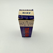 Tung-Sol 6DN7 Vacuum Tube Tested Strong 2600 / 11000 µmhos Hickok 6000A - USA