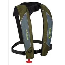 Absolute Outdoor 1320004418 A/m-24 Auto/mnual Life Jacket Green (13200040000418)