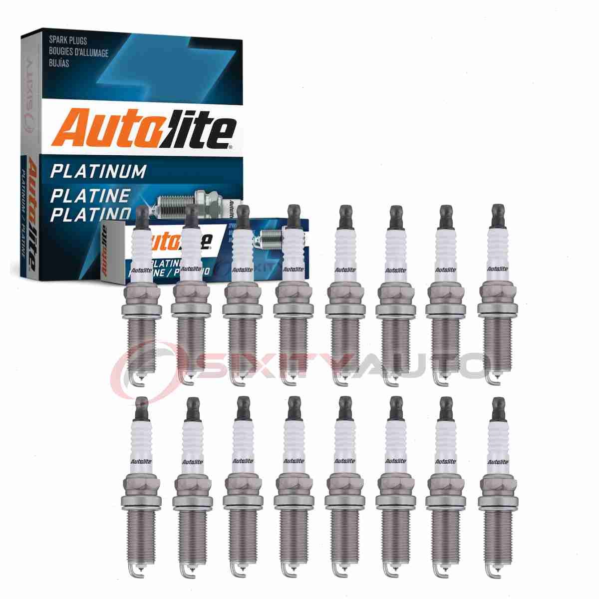16 pc Autolite Platinum Spark Plugs for 2011-2018 Ram 2500 5.7L V8 Ignition bp