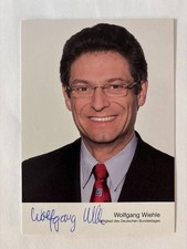 Hand signed autograph card, Wolfgang Wiehle, AFD, MdB