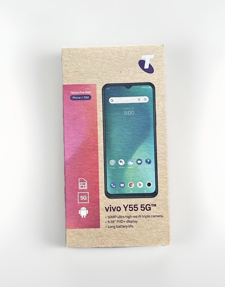 Telstra Vivo Y55 5G 128GB 4GB RAM Black Starlight AU STOCK