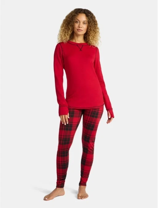 ClimateRight Cuddl Duds Womens 2XL XXL - 2 Piece Top & Leggings Base Layer Set