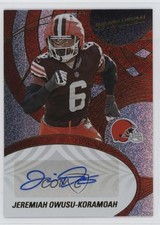 2025 Panini Revolution Auto /199 Jeremiah Owusu-Koramoah #AGH-JOK Auto 13c5