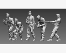 3D Printing 1/35 German military repair personnel Unpainted Model Kit（5PC)