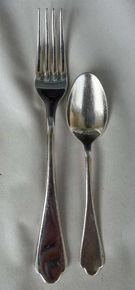 Mepra 18/10 不锈钢 4 晚餐叉 4 茶匙 意大利制造 — 第 3/4 张图片