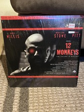"12 Monkeys" Letterbox Laserdisc LD - Bruce Willis W/ Shrink wrap